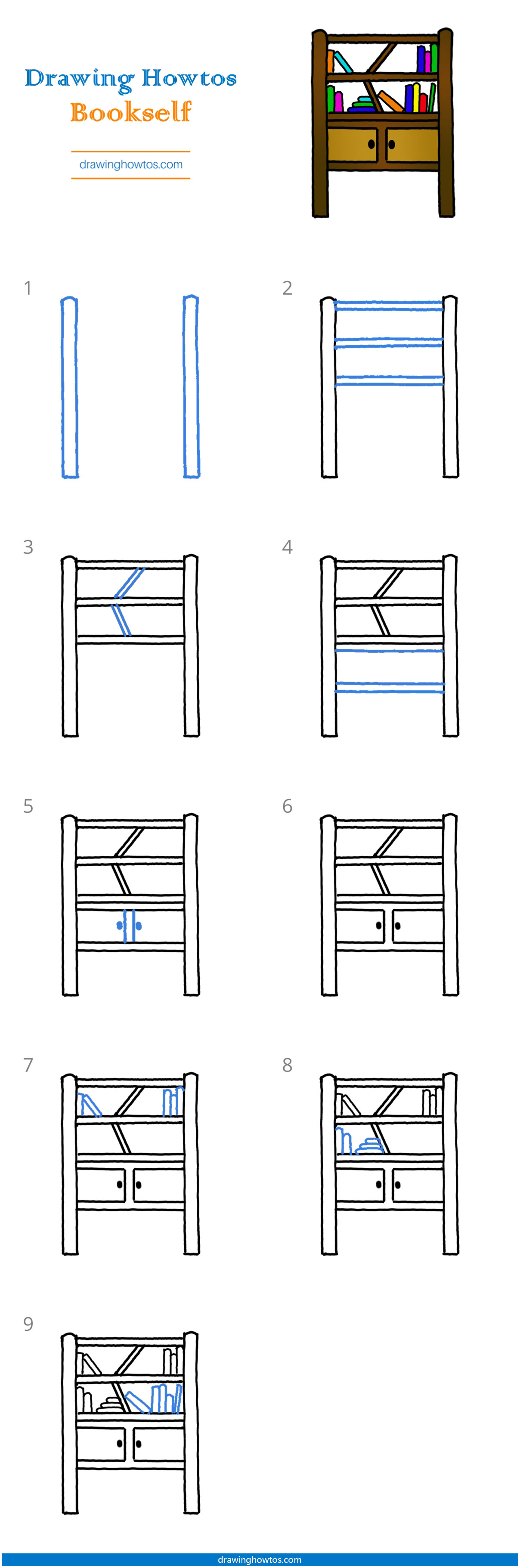 Bookshelf Drawing Pic