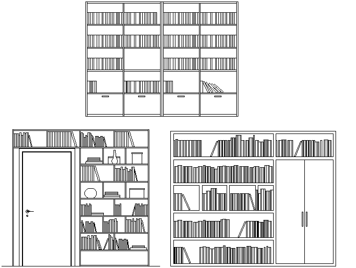 Bookshelf Drawing Picture