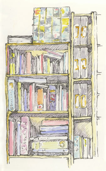 Bookshelf Drawing