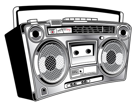 Boombox Drawing Beautiful Image