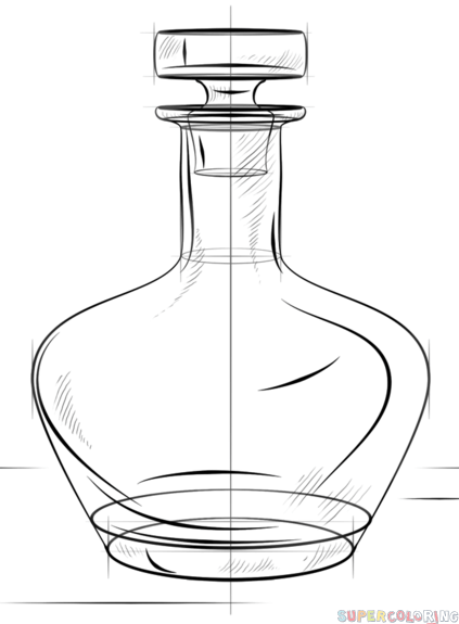 Bottle Drawing Art