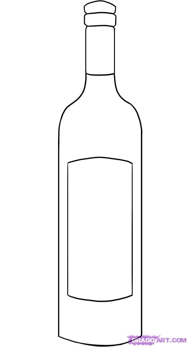 Bottle Wine Drawing Photo