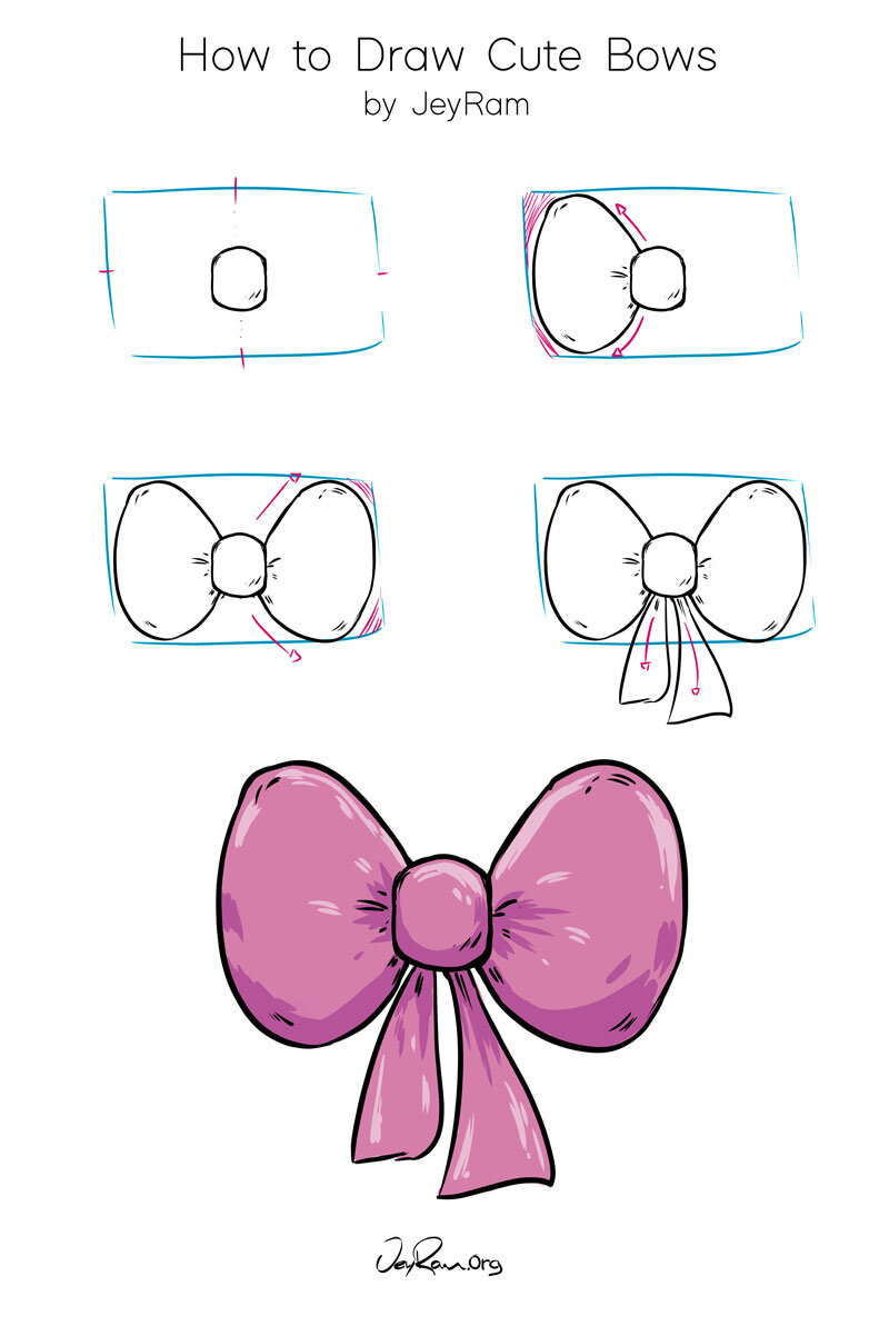 Bow Tie Drawing Beautiful Image