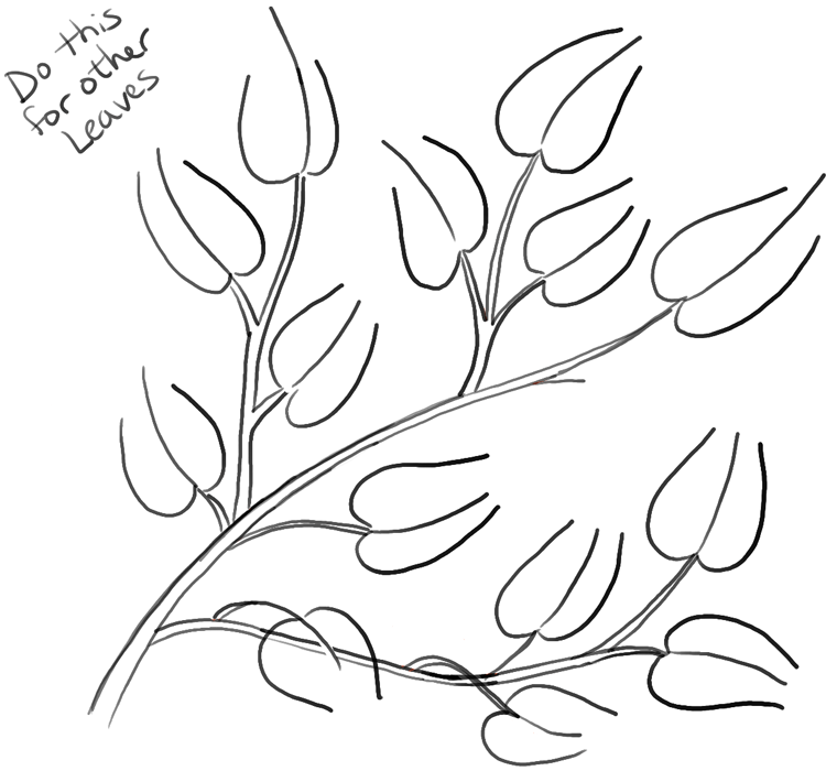 Branches Drawing Photos