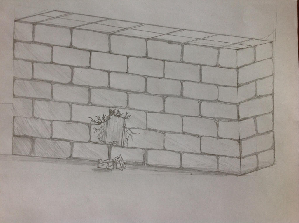 Brick Drawing Realistic