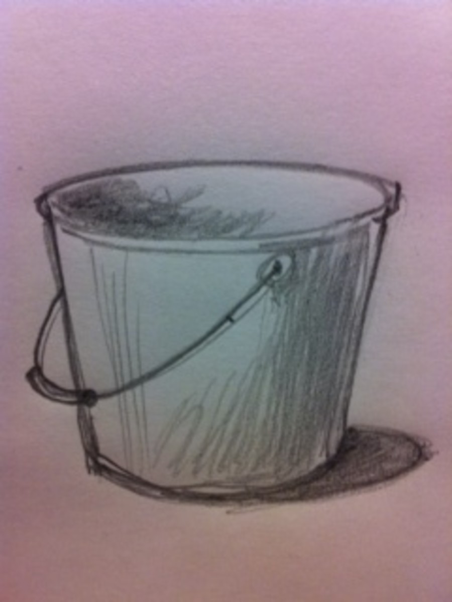 Bucket Drawing Art