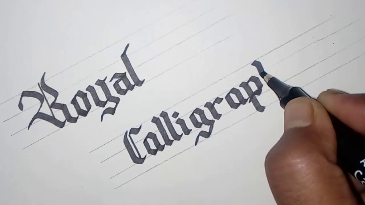 Calligraphy Drawing Realistic