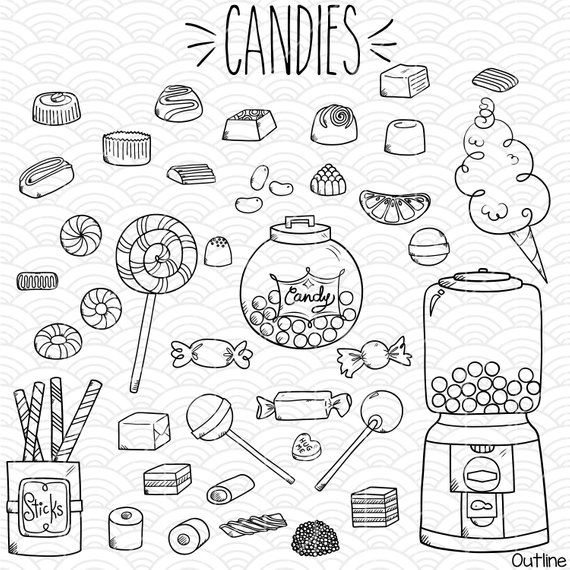 Candies Drawing Pic