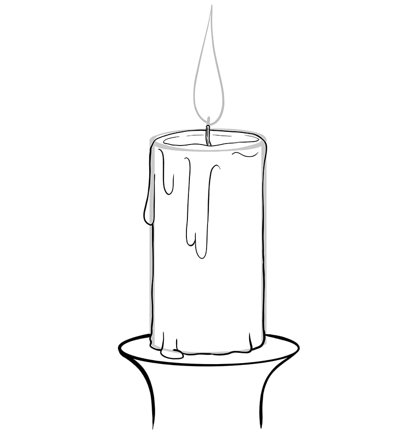 Candle Drawing Creative Art