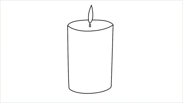 Candle Drawing Picture