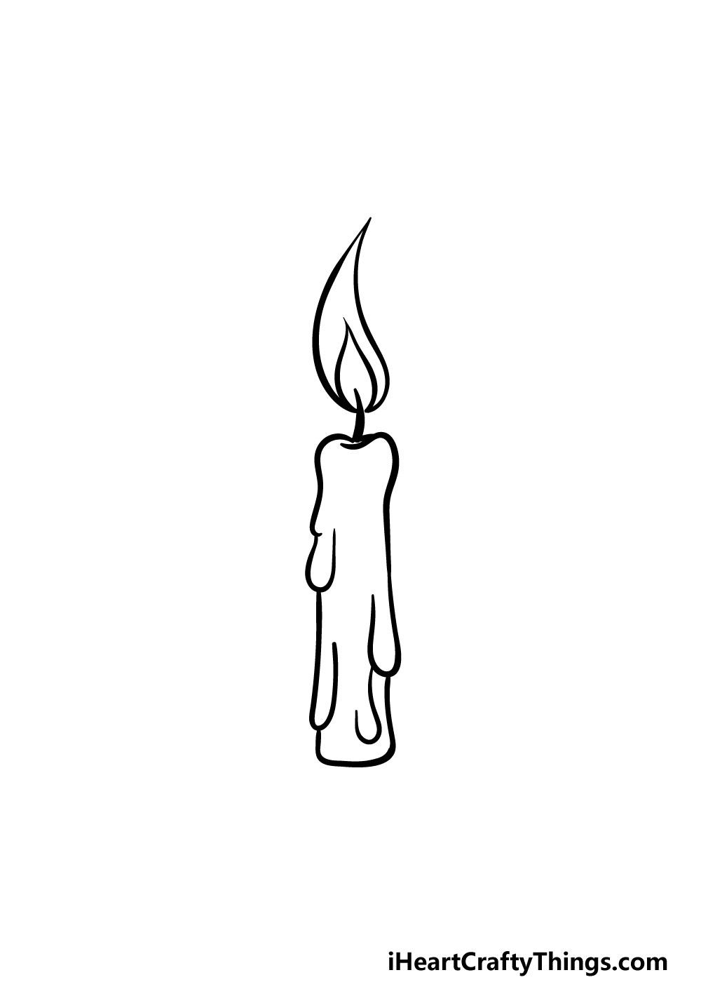 Candle Drawing Sketch