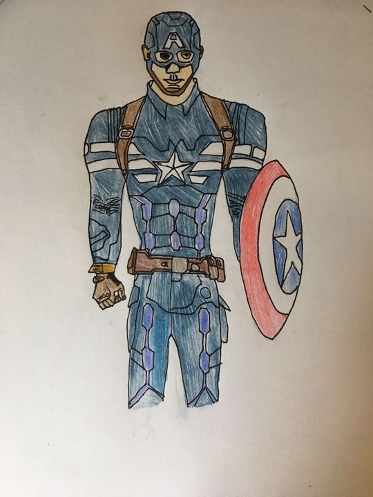 Captain America Shield Drawing Pic