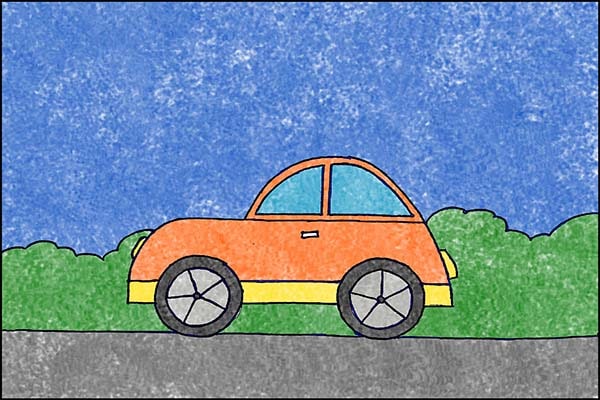 Car Kids Art Drawing