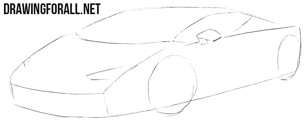 Car Racing Drawing Art