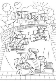 Playing Auto Racing Drawing Car Racing Drawing Beautiful Image - Drawing Skill