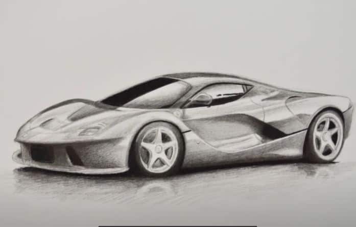 Car Racing Drawing Creative Art