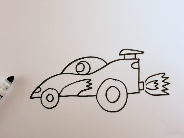 Car Racing Drawing Photos