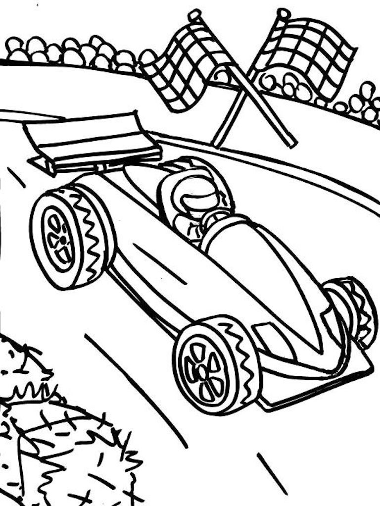 Car Racing Drawing Pics