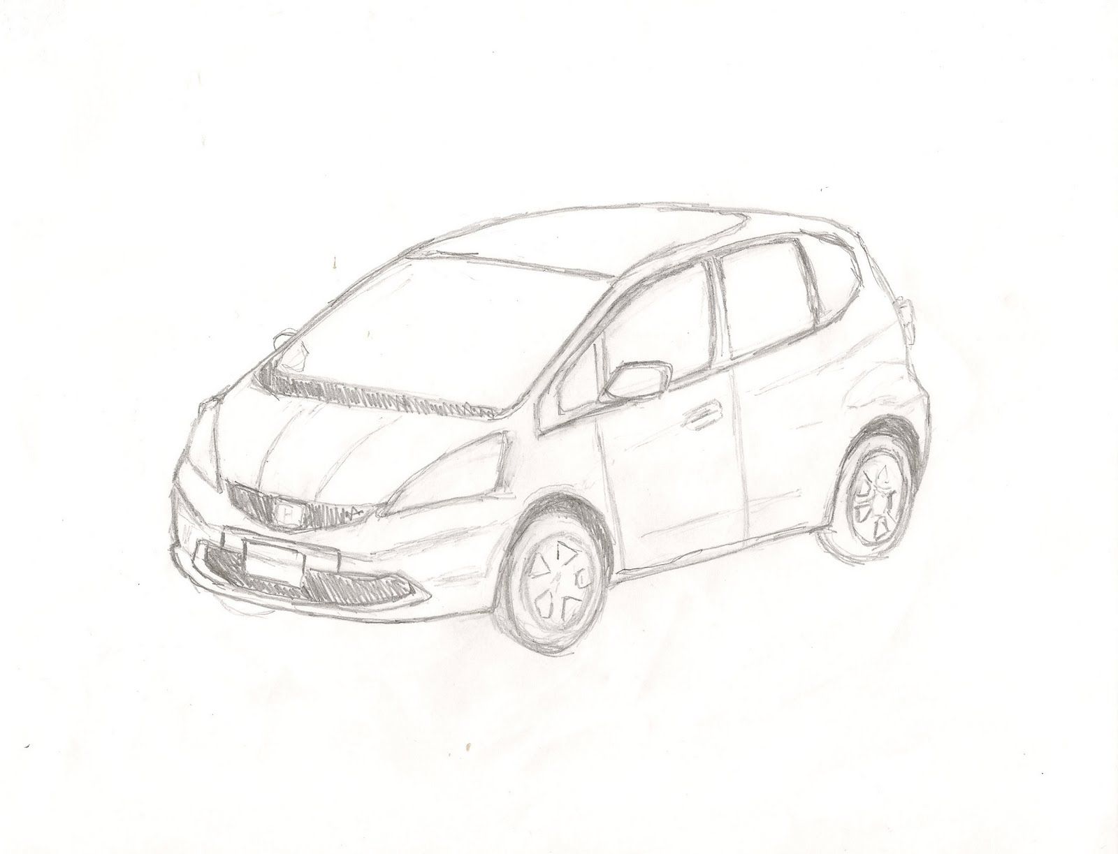 Car Simple Art Drawing