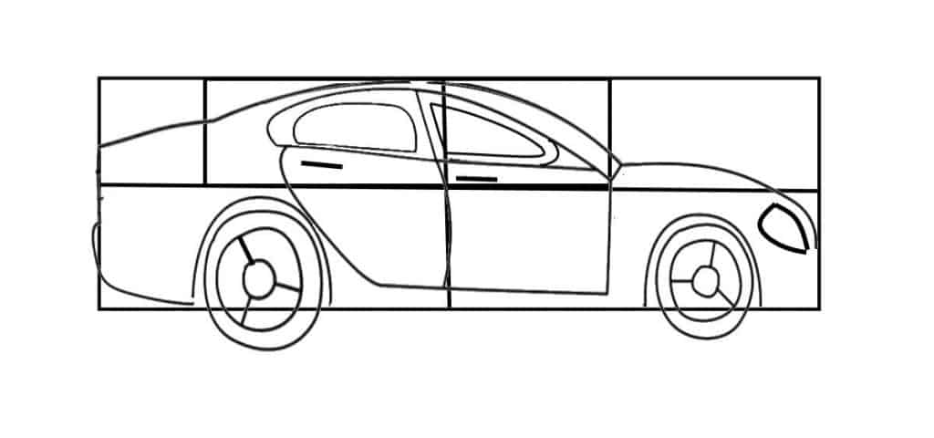 Car Simple Drawing Image