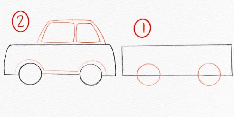 Car Simple Drawing Photo