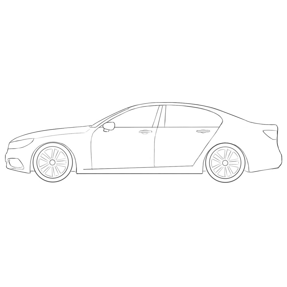 Car Simple Drawing Picture