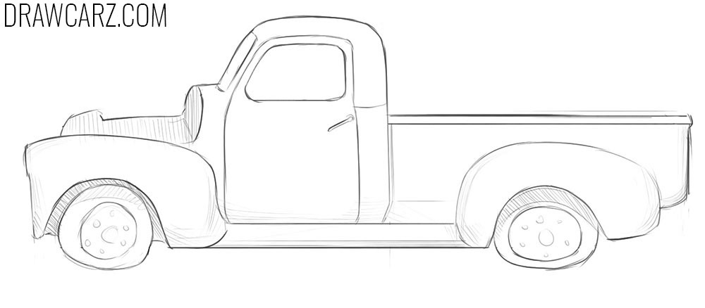 Car Simple Drawing Pictures