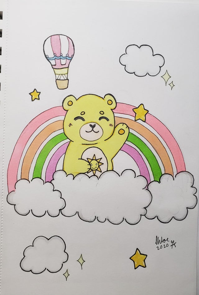 Care Bear Drawing Beautiful Image