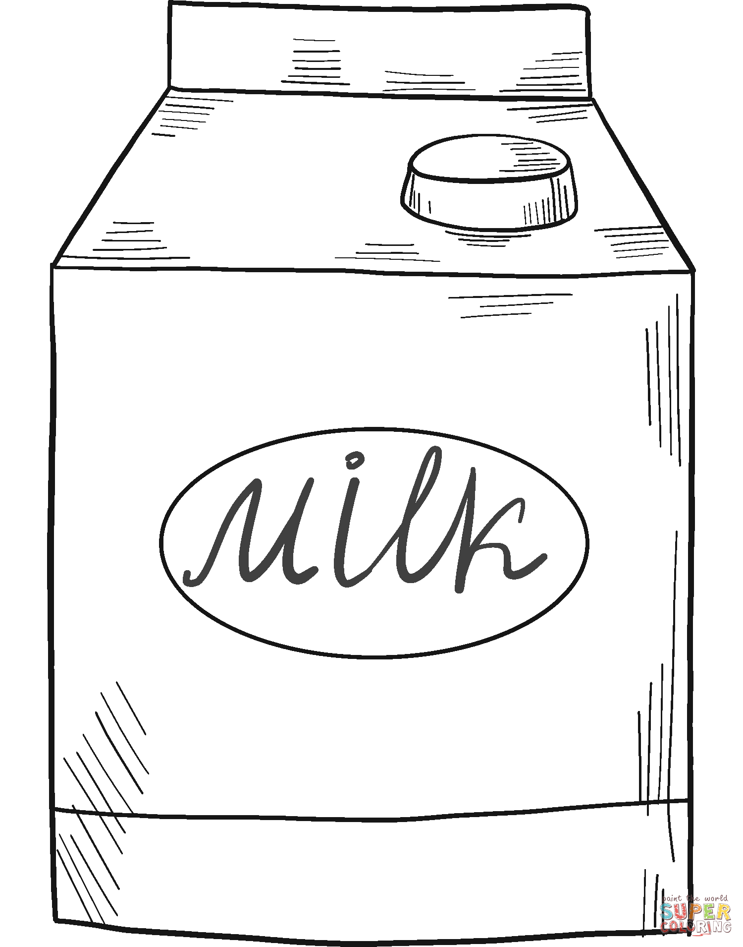Carton Milk Best Drawing