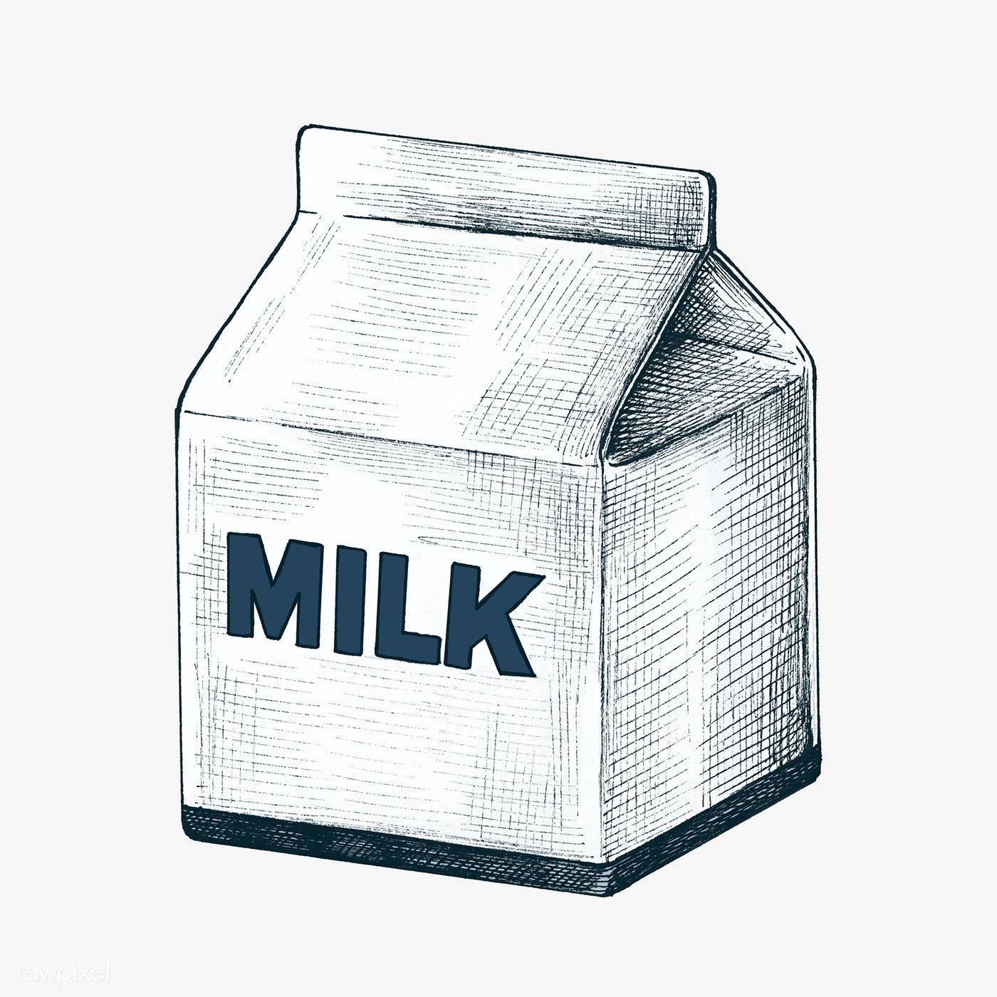 Carton Milk Drawing Picture
