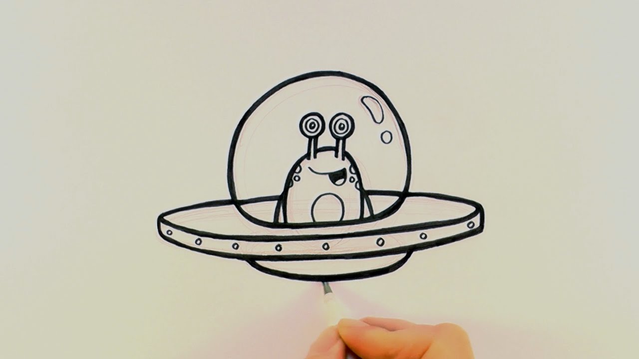 Cartoon Alien Drawing Image