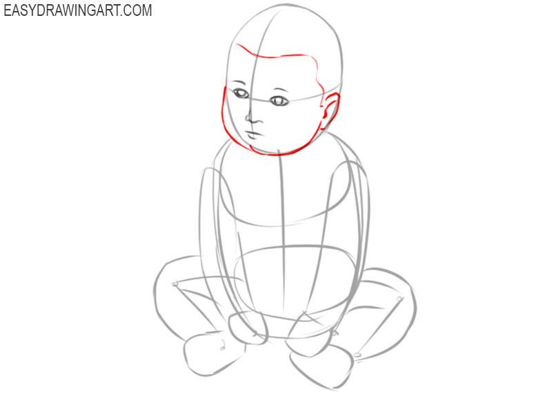 Cartoon Baby Drawing Pic