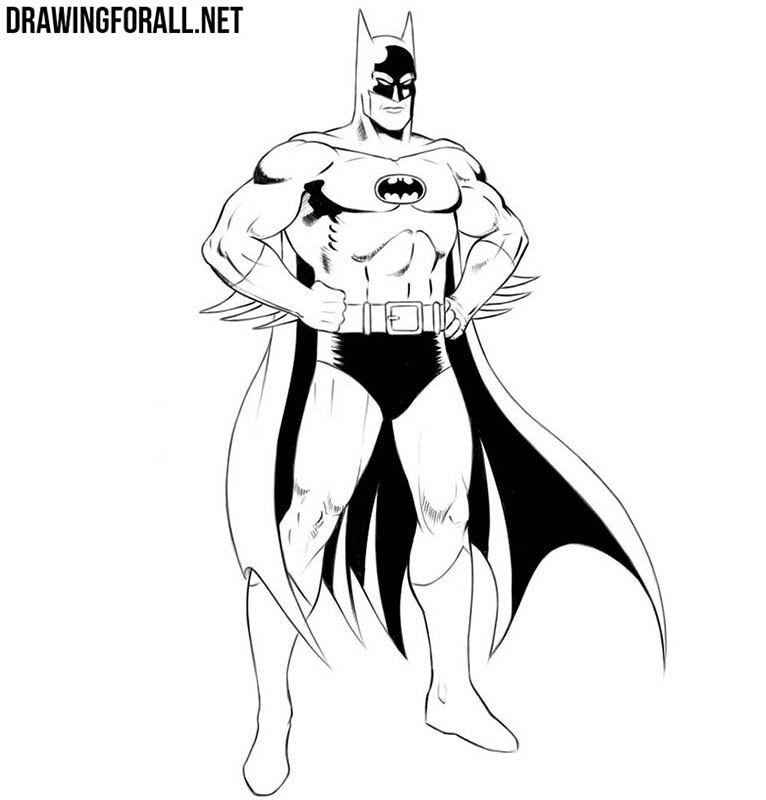 Cartoon Batman Art Drawing