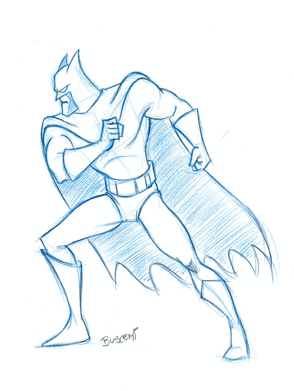 Cartoon Batman Drawing Realistic