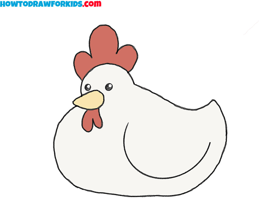 Cartoon Chicken Drawing Pics