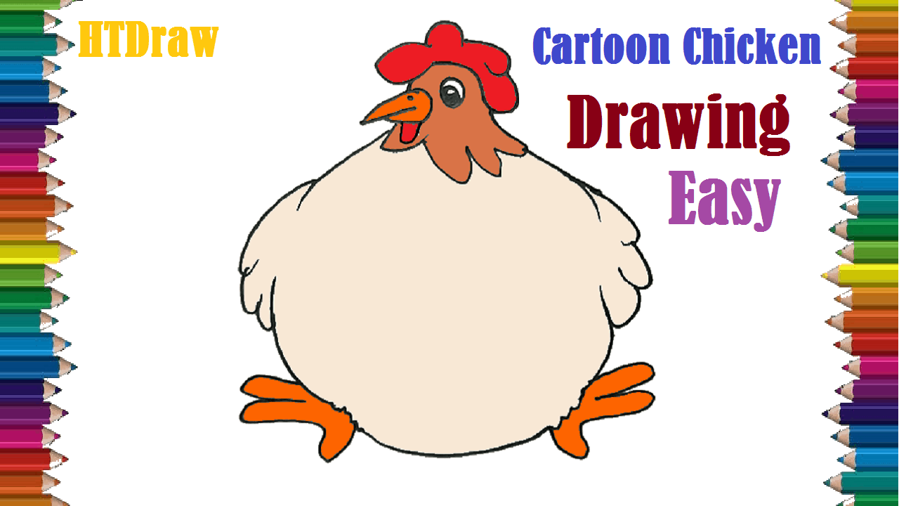 Cartoon Chicken Drawing Picture