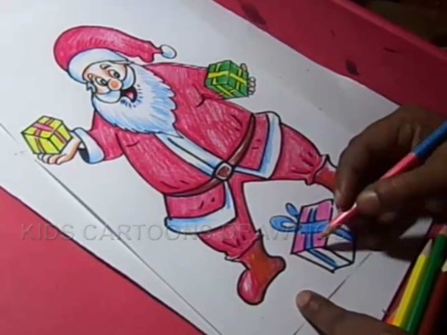 Cartoon Christmas Drawing Pic