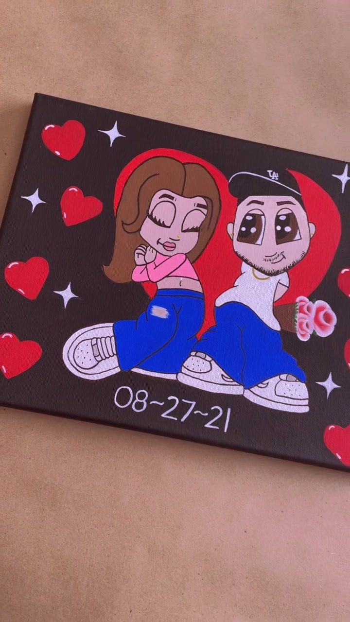 Cartoon Couple Drawing Picture