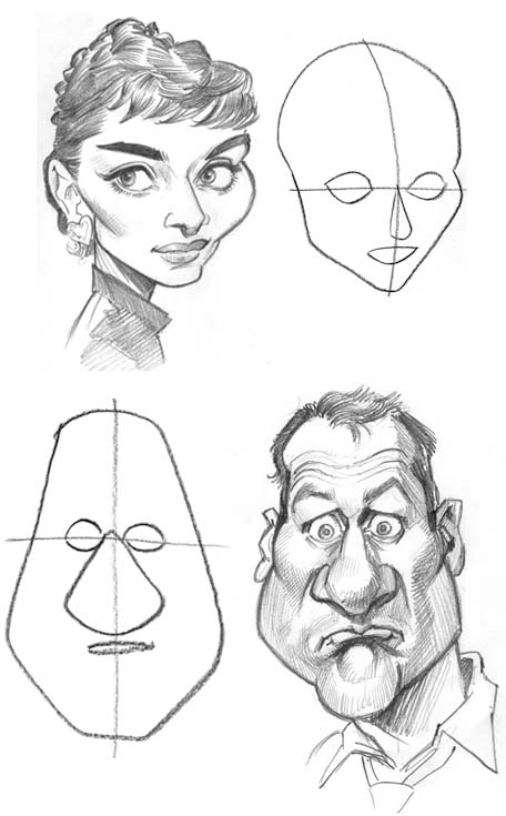 Cartoon Faces Drawing Art
