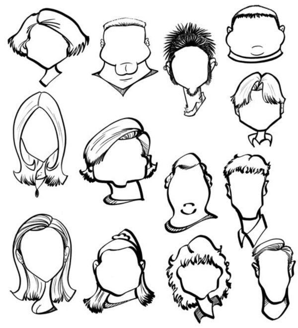 Cartoon Faces Drawing