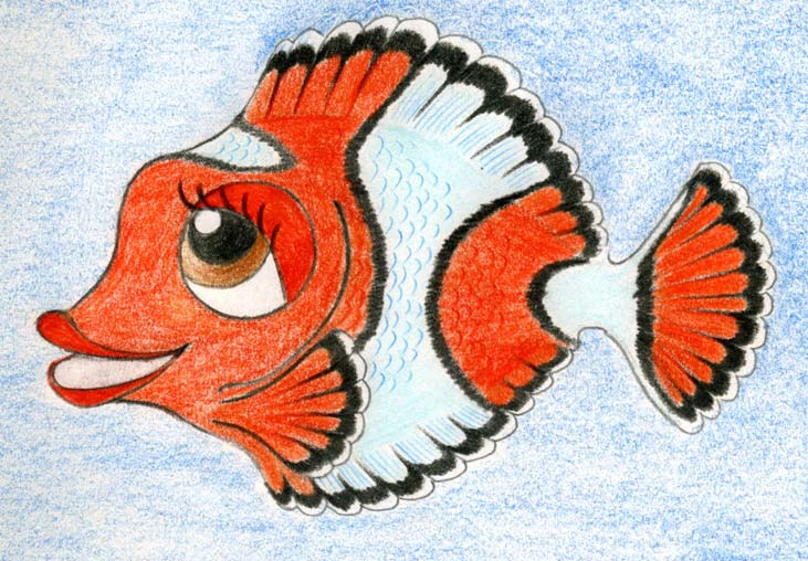 Cartoon Fish Drawing Pic
