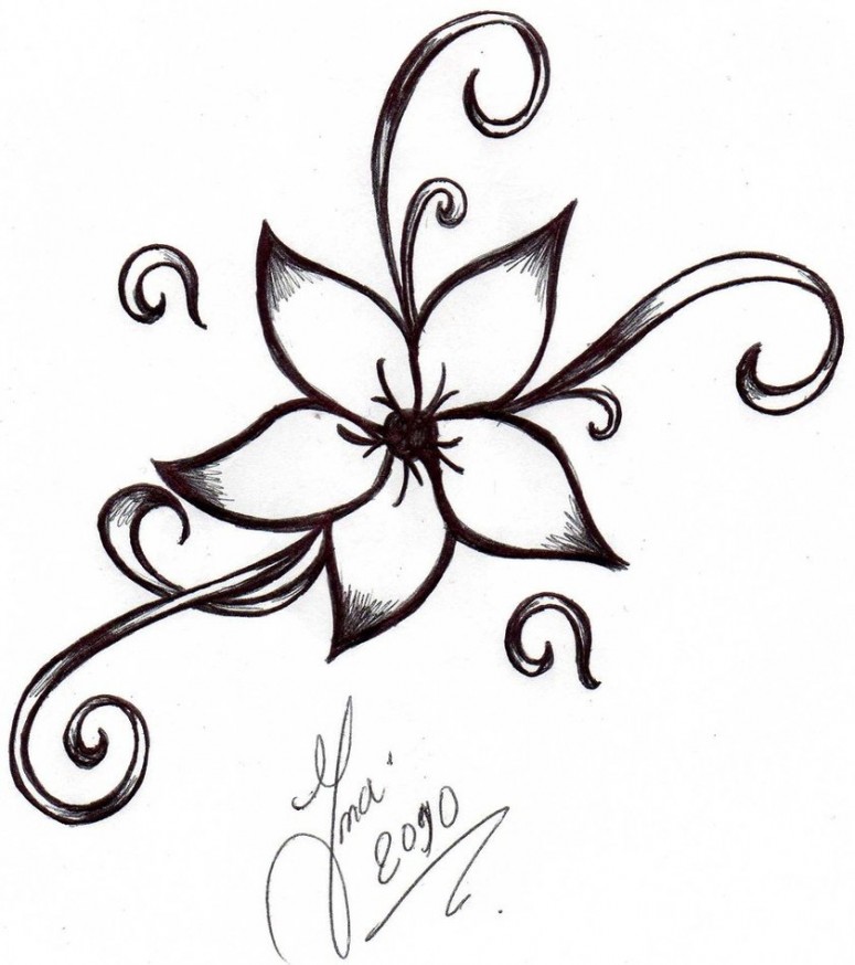 Cartoon Flower Drawing Pics