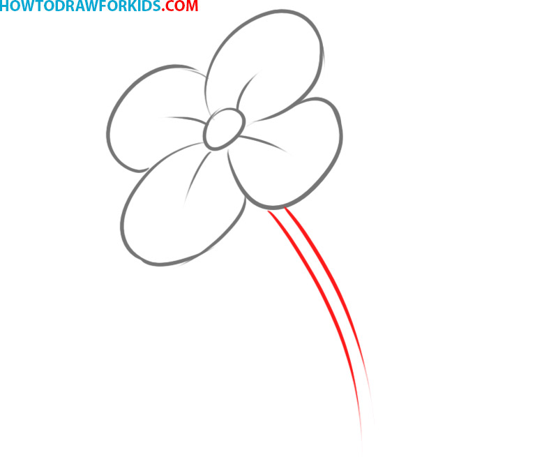 Cartoon Flower Drawing Sketch