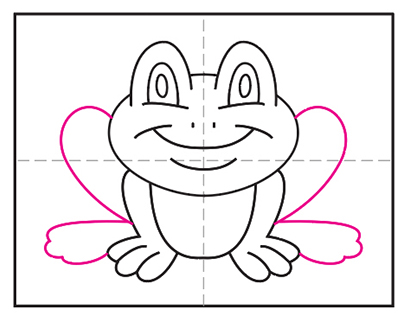 Cartoon Frog Drawing Image