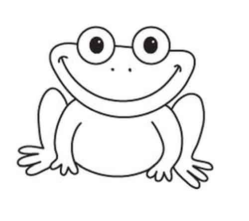 Cartoon Frog Drawing Photo