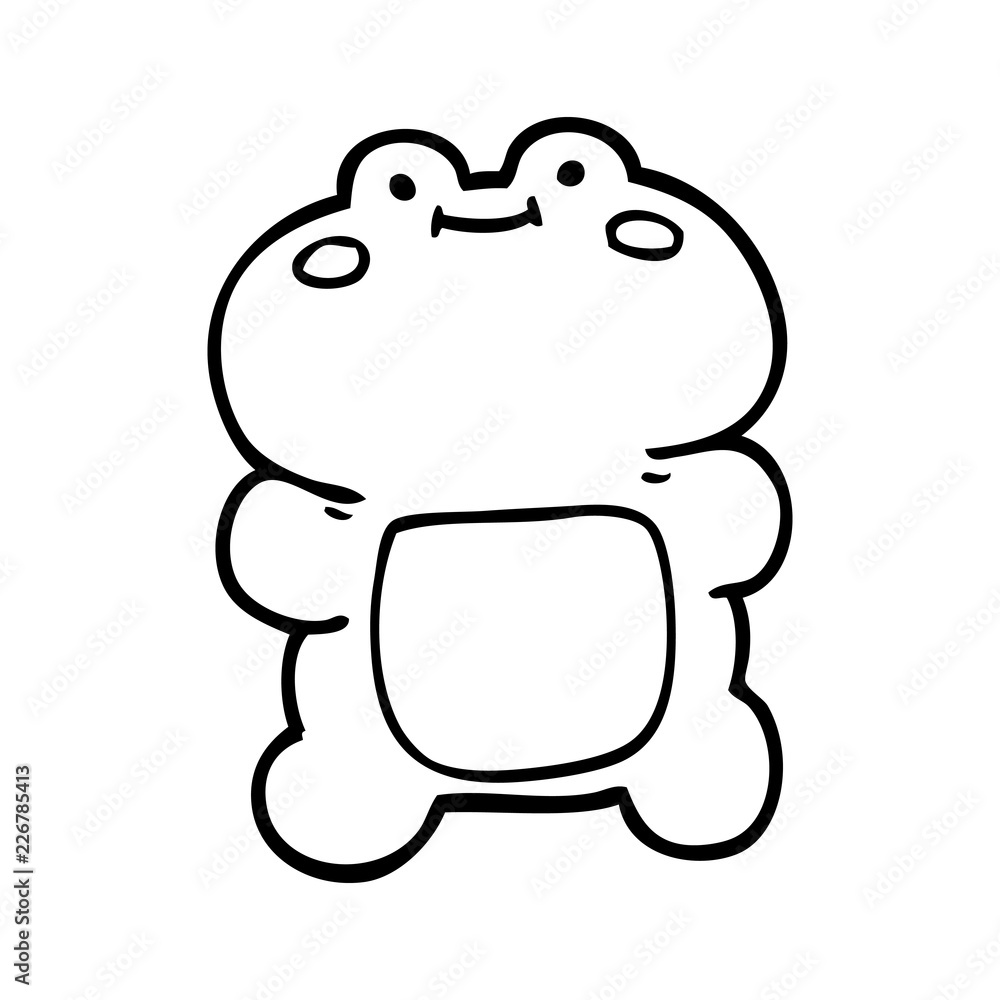 Cartoon Frog Drawing