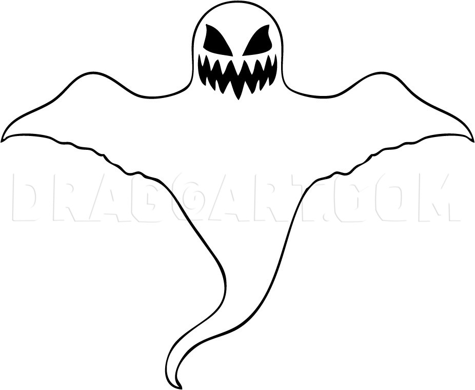 Cartoon Ghost Drawing Pic