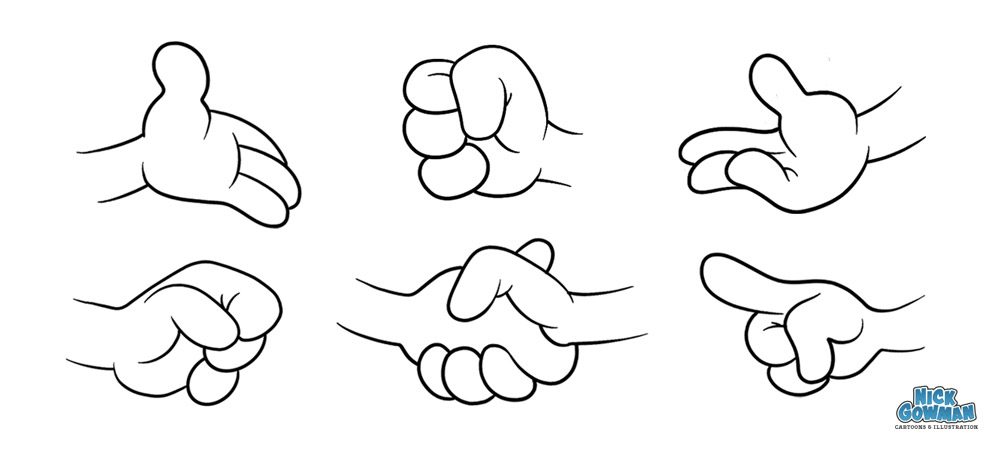 Cartoon Hand Drawing Images