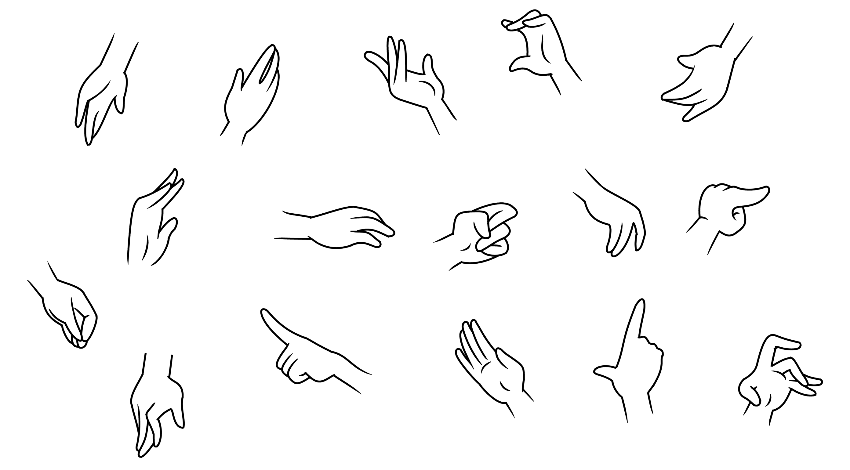 Cartoon Hand Drawing Pics