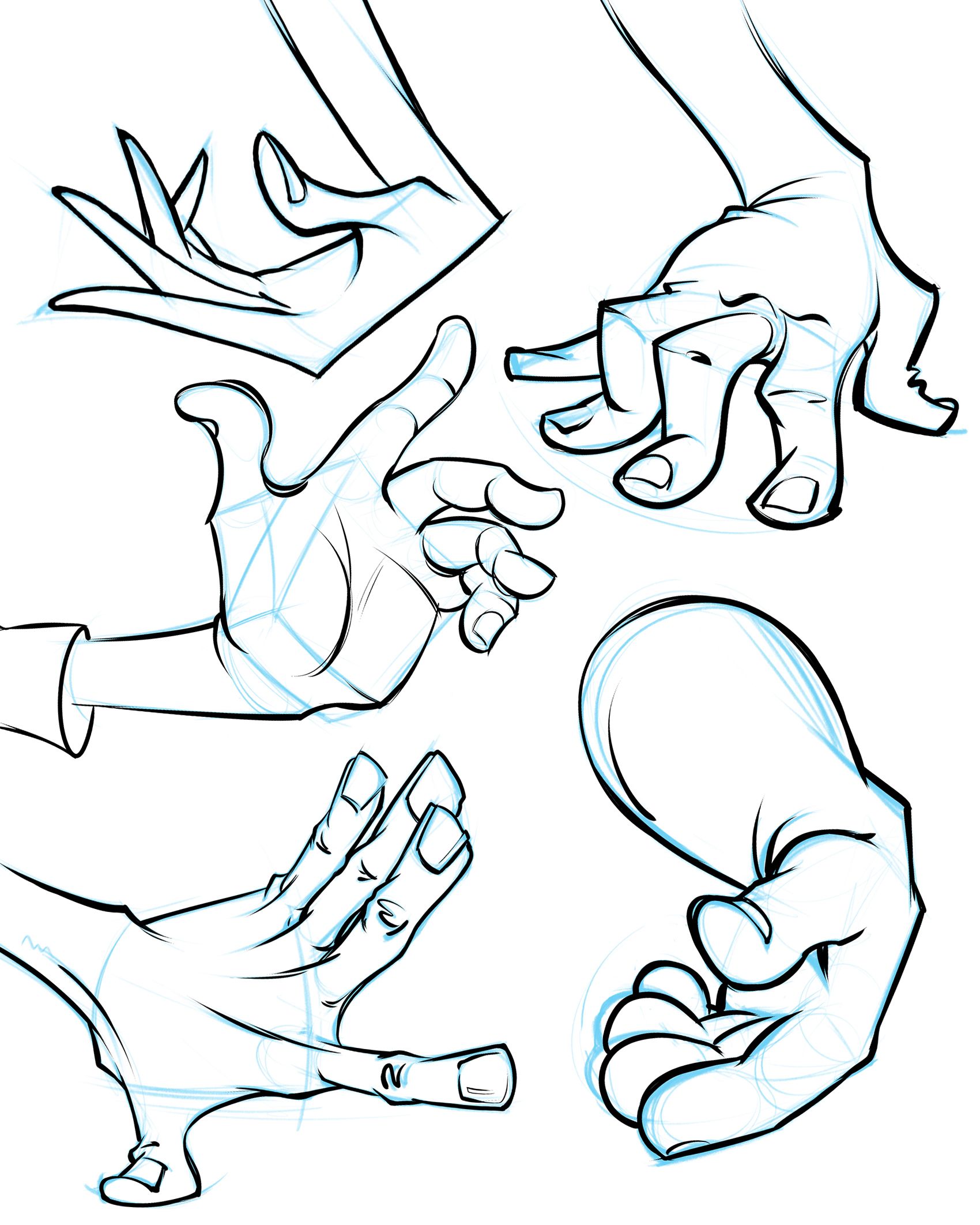 Cartoon Hand Drawing Sketch